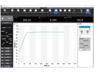 The temperature can be set using special software