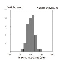 Histogram of Particle Size Distribution