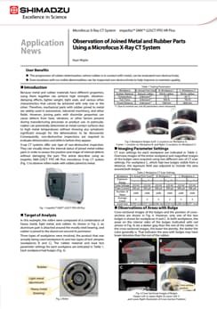 Observation of Joined Metal and Rubber Parts Using a Microfocus X-Ray CT System