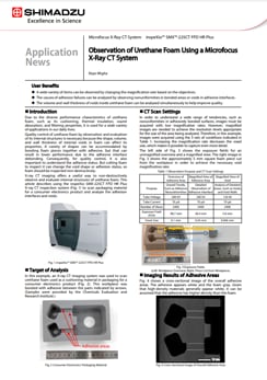 Observation of Urethane Foam Using a Microfocus X-Ray CT System