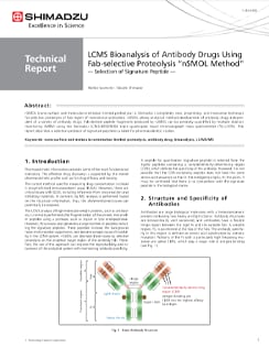 LCMS Bioanalysis of Antibody Drugs Using Fab-selective Proteolysis "nSMOL Method"