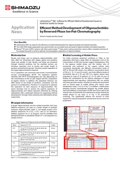 Efficient Method Development of Oligonucleotides by Reversed-Phase Ion-Pair Chromatography