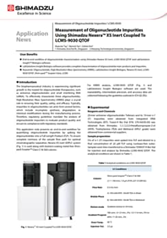 Measurement of Oligonucleotide Impurities Using Shimadzu Nexera XS Inert Coupled To LCMS-9030 QTOF