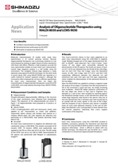 Analysis of Oligonucleotide Therapeutics using MALDI-8030 and LCMS-9030