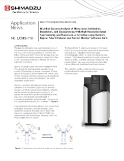 N-Linked Glycans Analysis of Monoclonal Antibodies, Biosimilars, and Glycoproteins with High Resolution Mass Spectrometry and Fluorescence Detection using Restek’s Raptor Polar X Column and Protein Metrics’ Software Suite