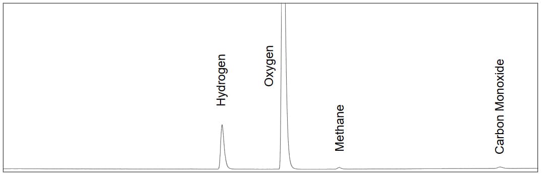 TCD Chromatogram for Permanent Gas using Greenhouse Gas Analyzer 220-94937-30